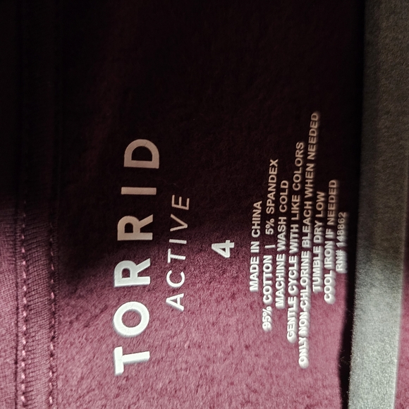 NWT - Torrid Purple Active Hoodie - Picture 5 of 5